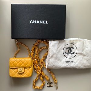 SOLD- Classic Flap Belt Bag- VINTAGE- Never Worn- RARE CHANEL From the 1980’s